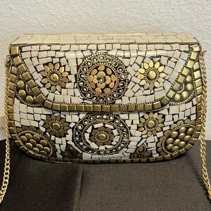 Antik Kraft | Metal Mosaic Purse w/ Crossbody Strap